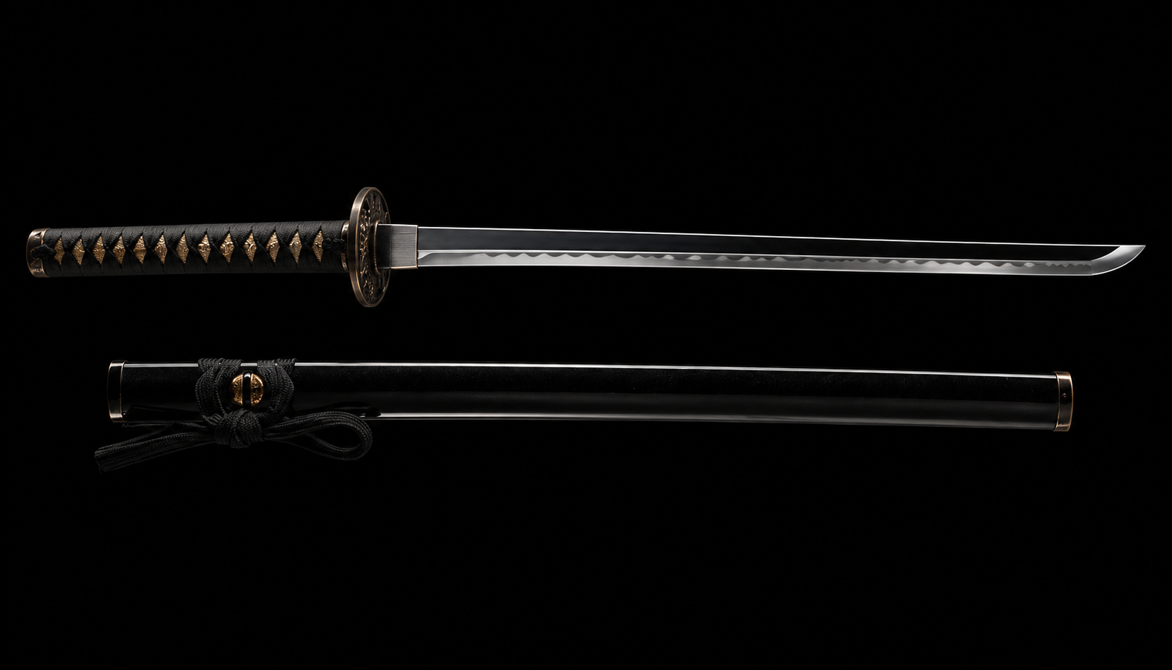 Ryujin katana anatomy diagram