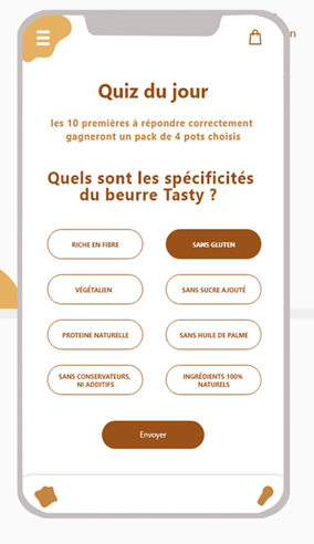 Mobile: the quiz of the day