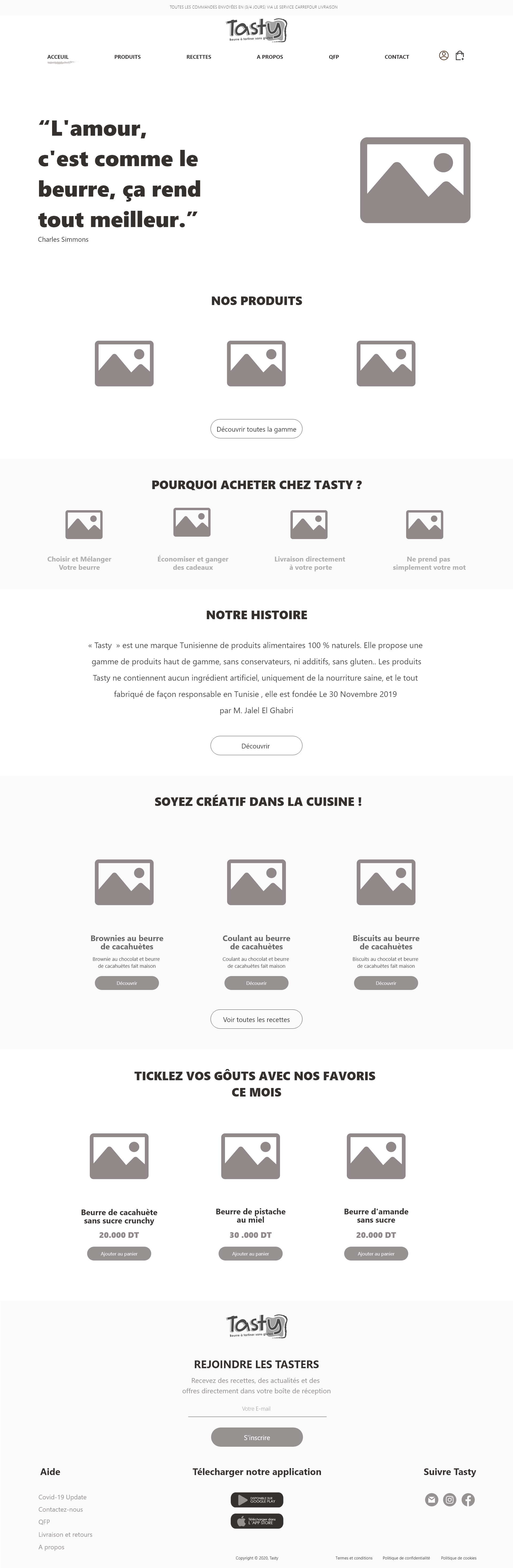 Wireframe v1, every idea on one page